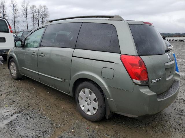 5N1BV28U46N106603 - 2006 NISSAN QUEST S GREEN photo 2