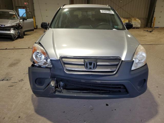 JHLRD68526C002745 - 2006 HONDA CR-V LX SILVER photo 5