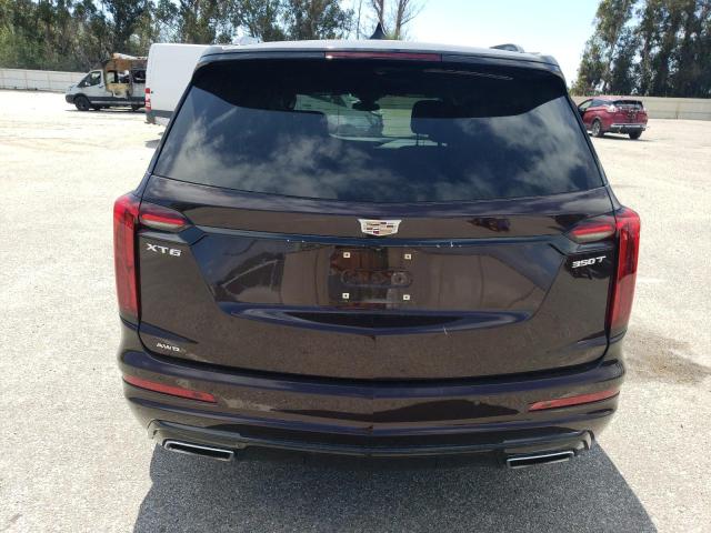 1GYKPBR45MZ213429 - 2021 CADILLAC XT6 LUXURY MAROON photo 6