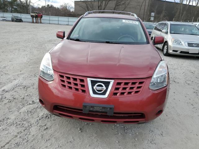 JN8AS58V89W188244 - 2009 NISSAN ROGUE S RED photo 5
