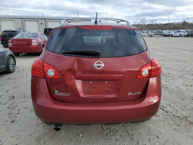JN8AS58V89W188244 - 2009 NISSAN ROGUE S RED photo 6