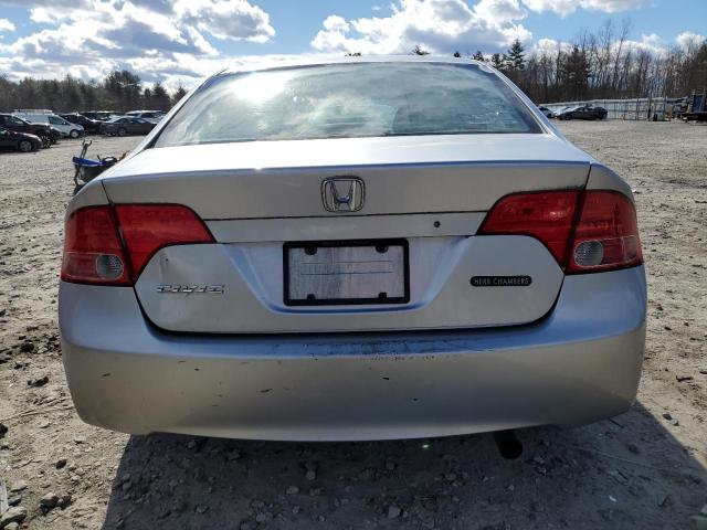 2HGFA16567H305266 - 2007 HONDA CIVIC LX SILVER photo 6