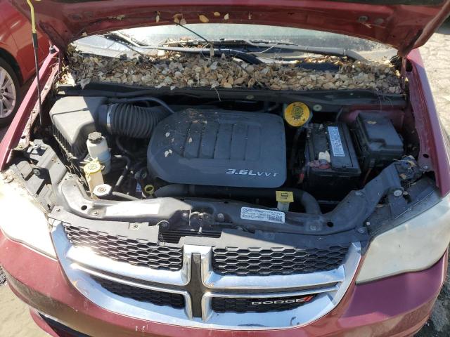 2C4RDGCGXER210776 - 2014 DODGE GRAND CARA SXT RED photo 12