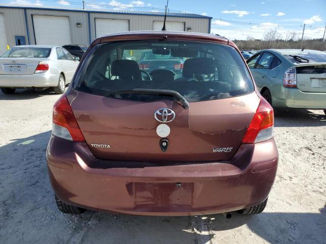 JTDJT903X95243213 - 2009 TOYOTA YARIS MAROON photo 6