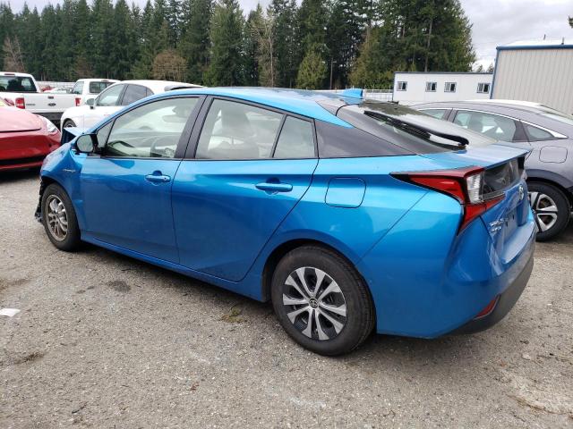 JTDL9RFU9L3016573 - 2020 TOYOTA PRIUS LE BLUE photo 2