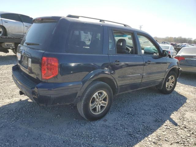 2HKYF18644H567465 - 2004 HONDA PILOT EXL BLUE photo 3