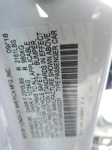 19UUB1F65KA005237 - 2019 ACURA TLX TECHNOLOGY WHITE photo 12