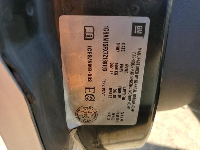 1G8AN15FX7Z189183 - 2007 SATURN ION LEVEL 2 SILVER photo 12