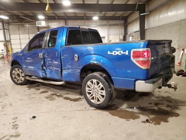 1FTEX1E83AFB33047 - 2010 FORD F150 SUPER CAB BLUE photo 2