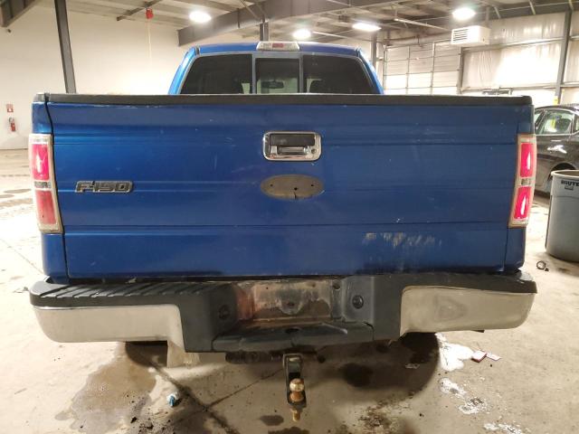 1FTEX1E83AFB33047 - 2010 FORD F150 SUPER CAB BLUE photo 6