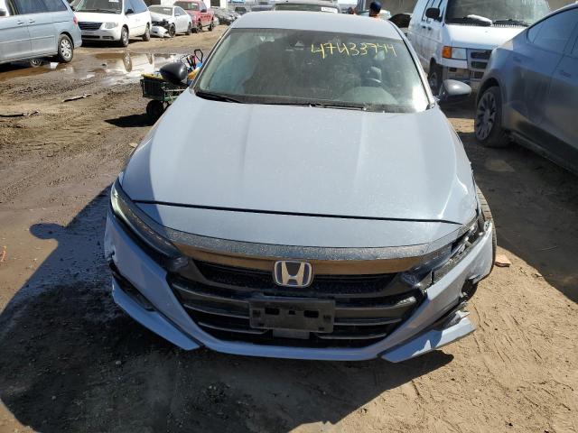 1HGCV3F22NA031262 - 2022 HONDA ACCORD HYBRID SPORT GRAY photo 5