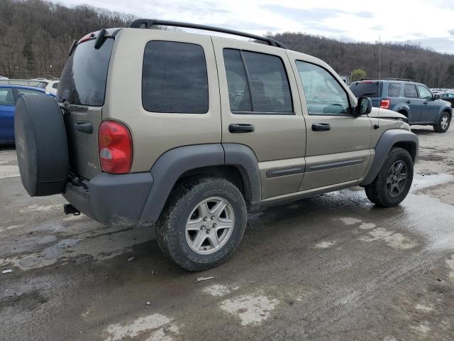 1J4GL48K44W215073 - 2004 JEEP LIBERTY SPORT TAN photo 3