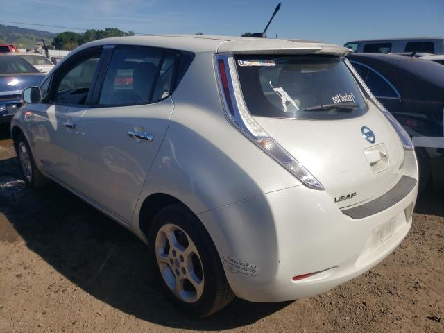 JN1AZ0CP5BT001460 - 2011 NISSAN LEAF SV WHITE photo 2