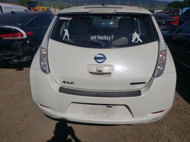 JN1AZ0CP5BT001460 - 2011 NISSAN LEAF SV WHITE photo 6