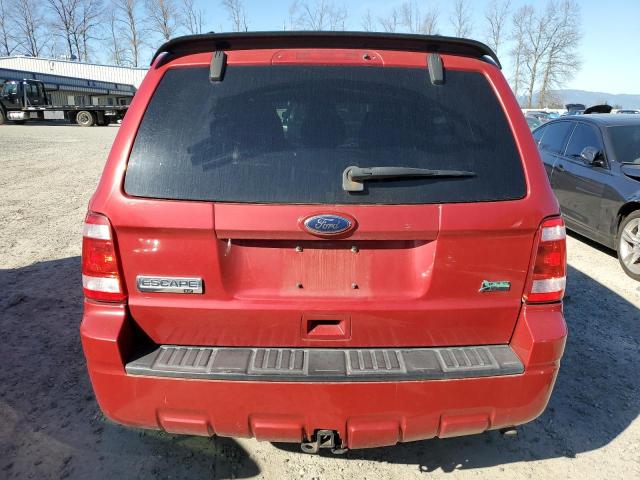 1FMCU9DG2AKB01880 - 2010 FORD ESCAPE XLT RED photo 6