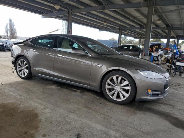 5YJSA1E20FF118310 - 2015 TESLA MODEL S TAN photo 4
