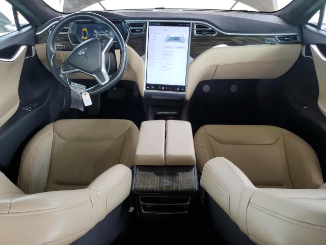 5YJSA1E20FF118310 - 2015 TESLA MODEL S TAN photo 8