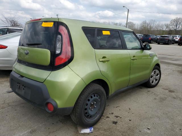 KNDJN2A28F7759786 - 2015 KIA SOUL GREEN photo 3