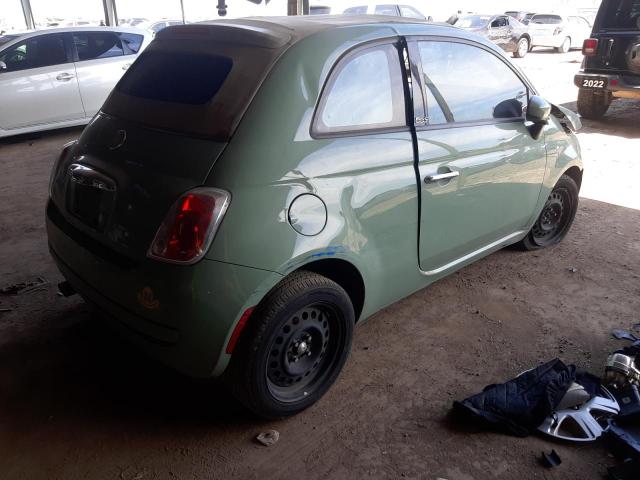 3C3CFFDR0ET222897 - 2014 FIAT 500 POP GREEN photo 3