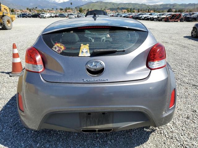 KMHTC6AD8HU319803 - 2017 HYUNDAI VELOSTER GRAY photo 6