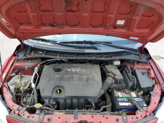 1NXBU4EE4AZ233720 - 2010 TOYOTA COROLLA BASE RED photo 11