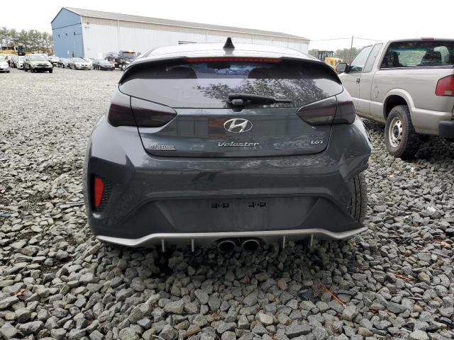 KMHTH6AB3KU009758 - 2019 HYUNDAI VELOSTER TURBO GRAY photo 6