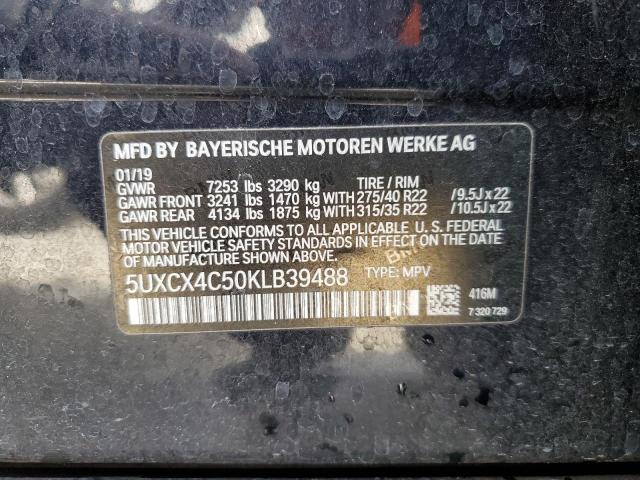 5UXCX4C50KLB39488 - 2023 BMW X7 XDRIVE50I BLUE photo 13