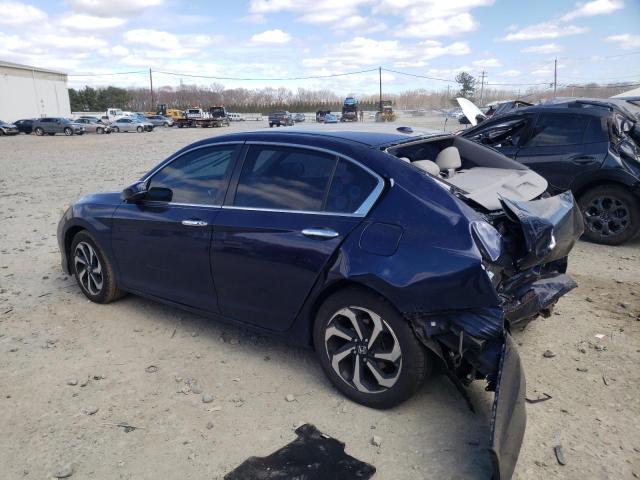 1HGCR2F78HA103757 - 2017 HONDA ACCORD EX BLUE photo 2