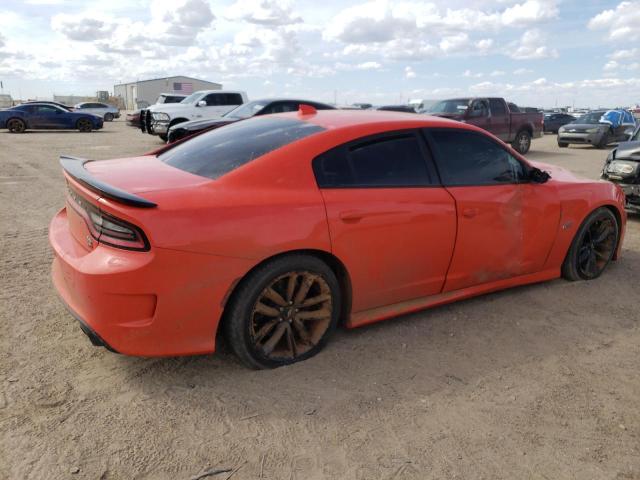 2C3CDXGJ6KH553120 - 2019 DODGE CHARGER SCAT PACK ORANGE photo 3