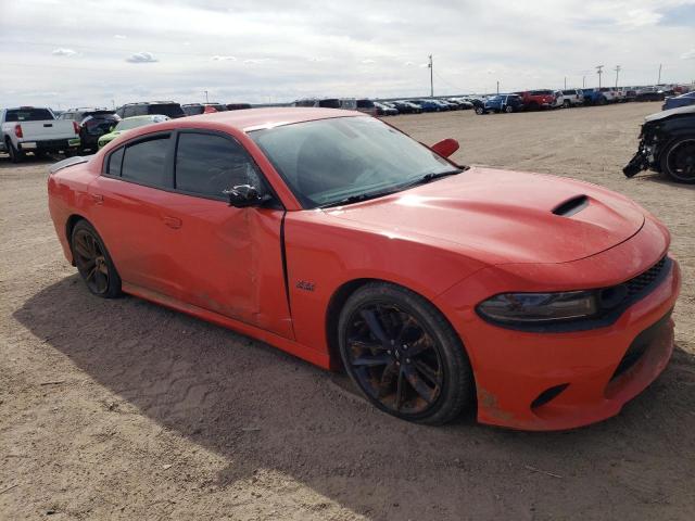 2C3CDXGJ6KH553120 - 2019 DODGE CHARGER SCAT PACK ORANGE photo 4