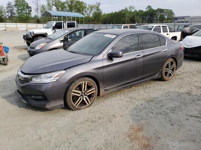 1HGCR3F97GA012226 - 2016 HONDA ACCORD TOURING GRAY photo 1