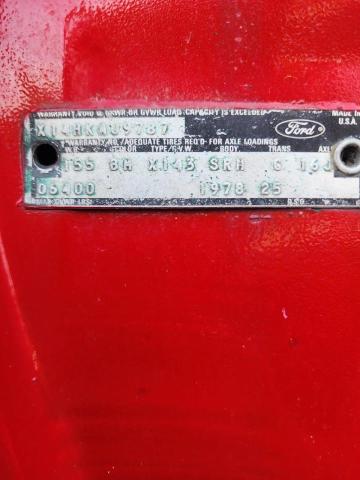 14HKA09787 - 1978 FORD 250 RANGER RED photo 10