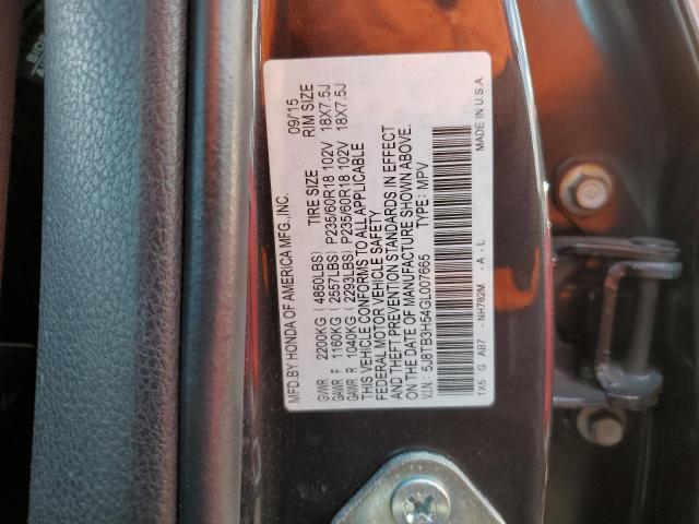 5J8TB3H54GL007665 - 2016 ACURA RDX TECHNOLOGY GRAY photo 13