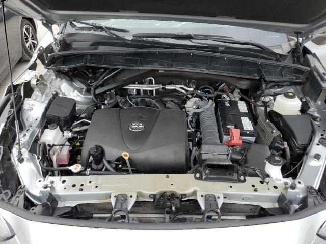 5TDGZRAH8MS530670 - 2021 TOYOTA HIGHLANDER XLE ვერცხლისფერი ფოტო 12