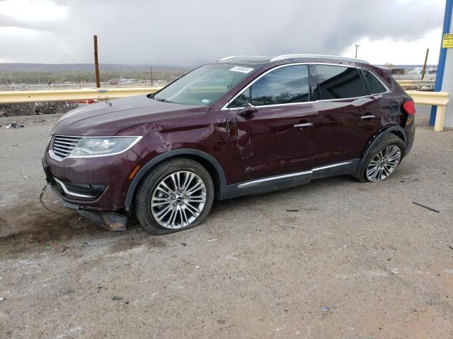 2LMPJ6LR6JBL17841 - 2018 LINCOLN MKX RESERVE برغندي صورة 1