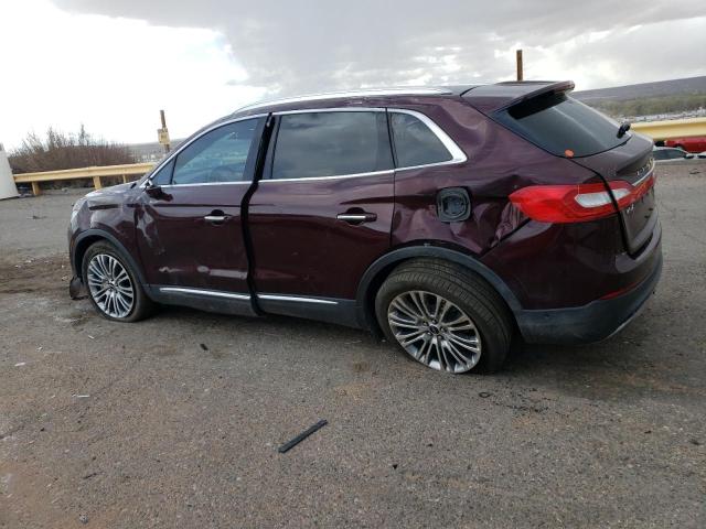 2LMPJ6LR6JBL17841 - 2018 LINCOLN MKX RESERVE برغندي صورة 2