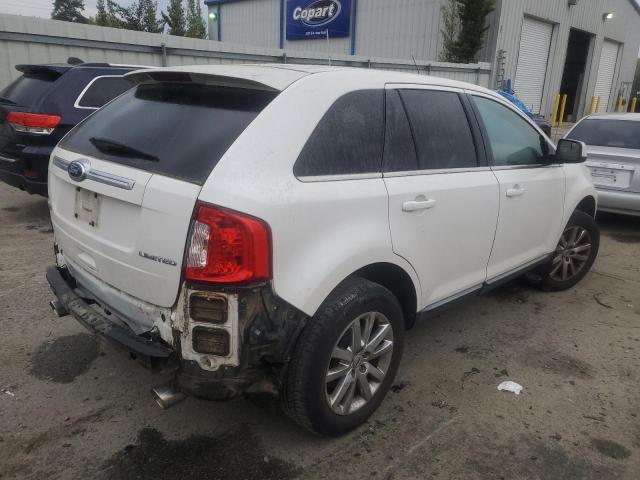 2FMDK3KC3BBA76894 - 2011 FORD EDGE LIMITED WHITE photo 3