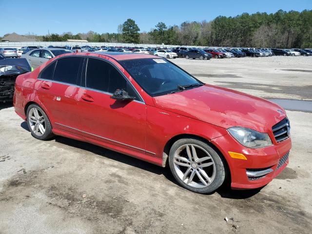 WDDGF4HB9EG243062 - 2014 MERCEDES-BENZ C 250 RED photo 4