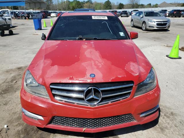 WDDGF4HB9EG243062 - 2014 MERCEDES-BENZ C 250 RED photo 5