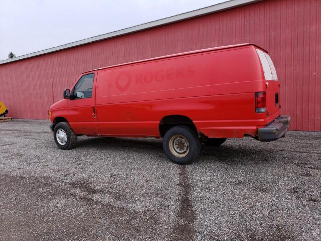 1FTSS34L55HA73429 - 2005 FORD ECONOLINE E350 SUPER DUTY VAN RED photo 2