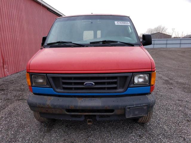 1FTSS34L55HA73429 - 2005 FORD ECONOLINE E350 SUPER DUTY VAN RED photo 5