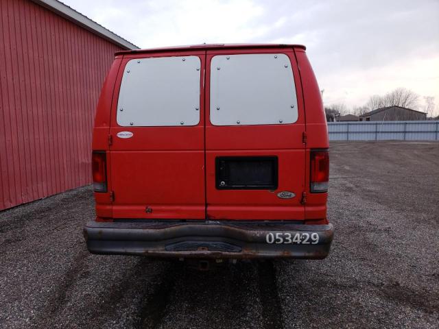 1FTSS34L55HA73429 - 2005 FORD ECONOLINE E350 SUPER DUTY VAN RED photo 6