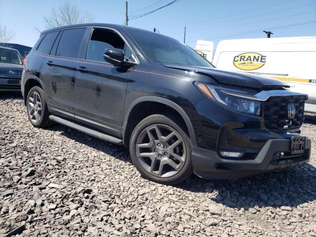 5FNYF8H56NB020343 - 2022 HONDA PASSPORT EXL Negro foto 4