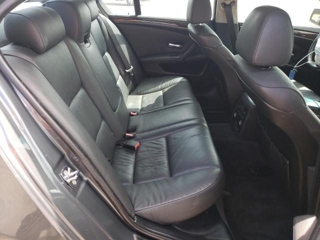 WBANU53558CT06827 - 2008 BMW 528I I GRAY photo 10