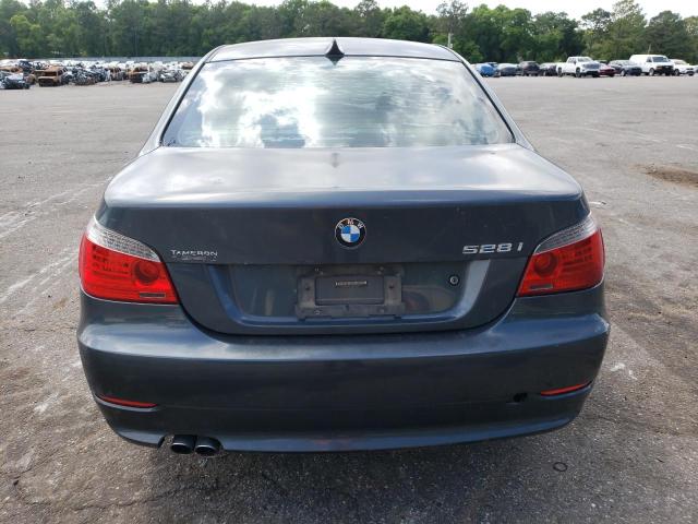 WBANU53558CT06827 - 2008 BMW 528I I GRAY photo 6