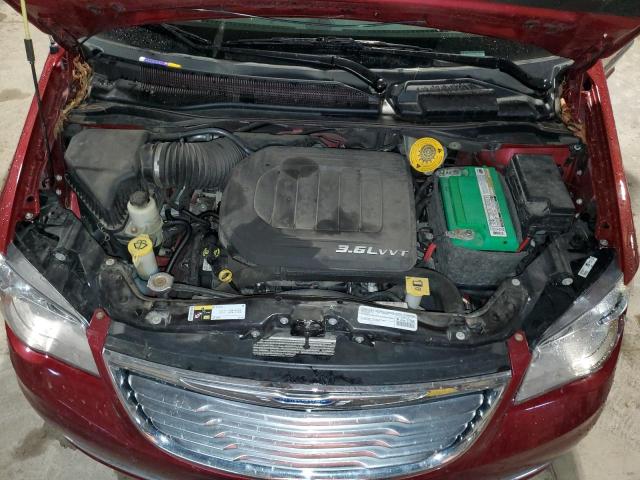 2C4RC1CG3FR547601 - 2015 CHRYSLER TOWN & COU TOURING L RED photo 12