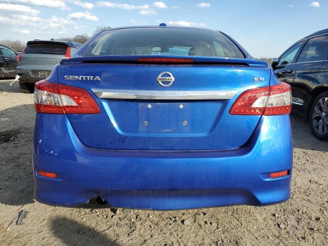 3N1AB7AP6FY338670 - 2015 NISSAN SENTRA S BLUE photo 6