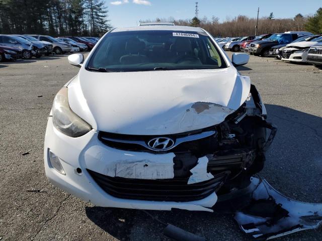 5NPDH4AE3CH148386 - 2012 HYUNDAI ELANTRA GLS WHITE photo 5