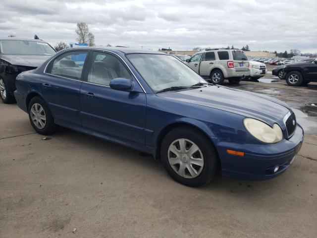 KMHWF25S34A076872 - 2004 HYUNDAI SONATA GL BLUE photo 4