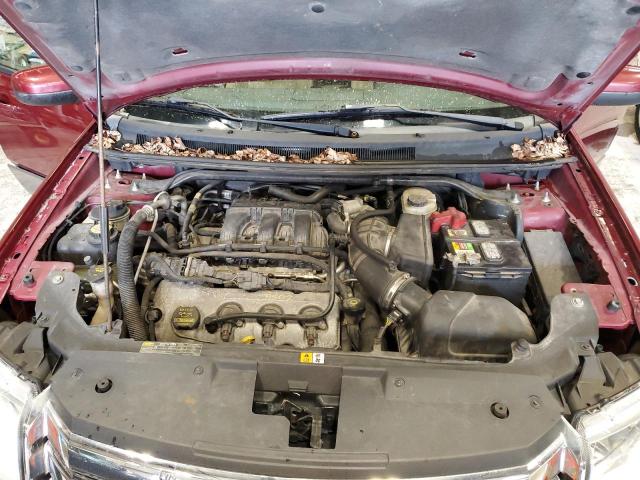 1FMDK05WX8GA08100 - 2008 FORD TAURUS X SEL MAROON photo 11